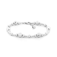 Lắc tay vàng trắng 18K DOJI AFBM910220D2KK1