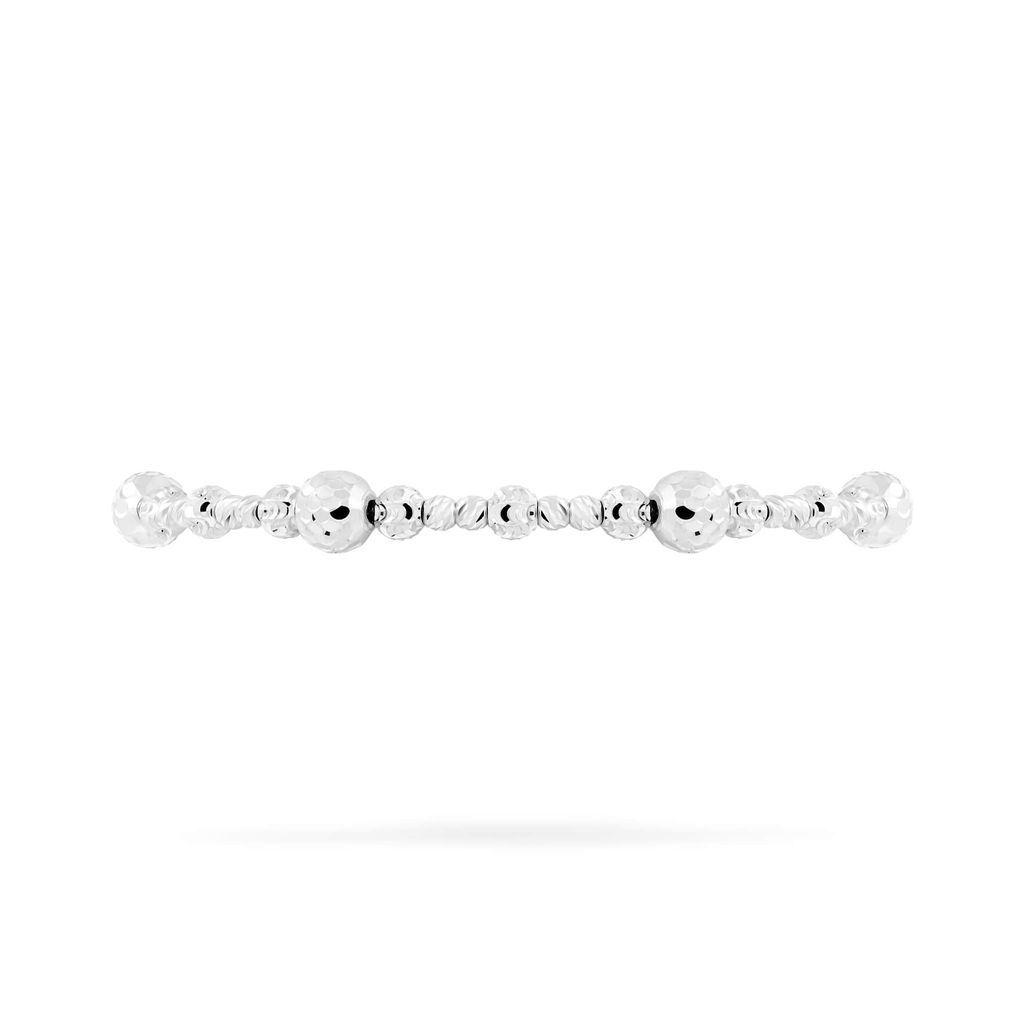 Lắc tay vàng trắng 18K DOJI AFBM910220D2KK1 