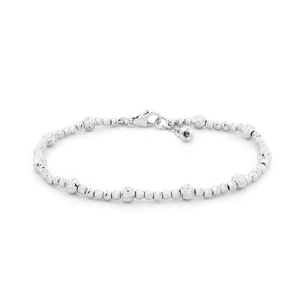 Lắc tay vàng trắng 18K DOJI AFBM910221D2KK1