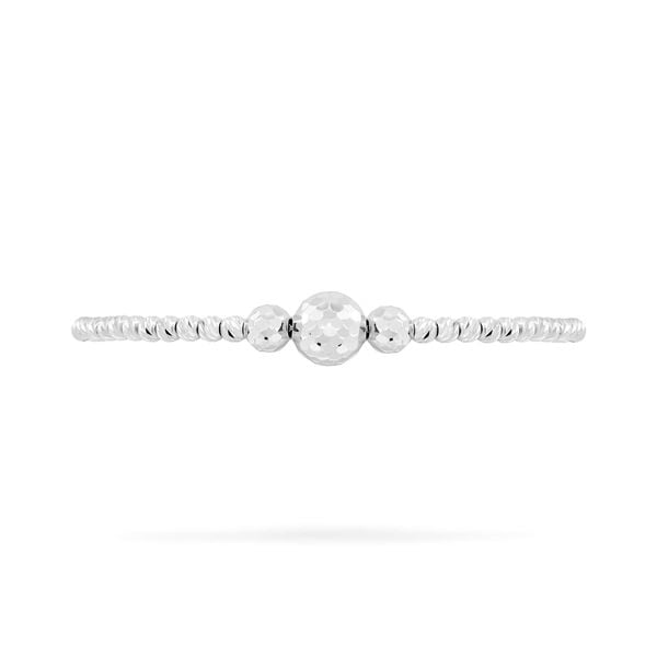 Lắc tay vàng trắng 18K DOJI AFBM910222D2KK1