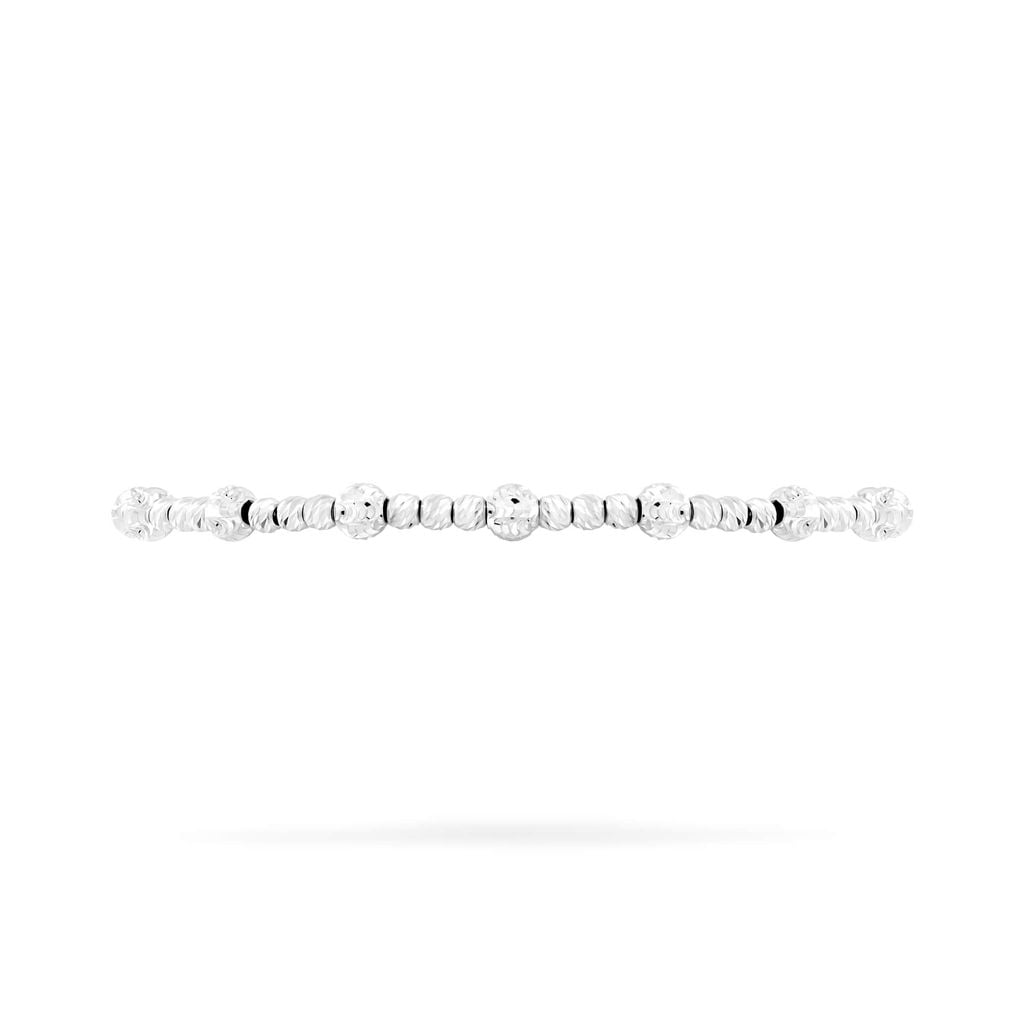 Lắc tay vàng trắng 18K DOJI AFBM910223D2KK1 