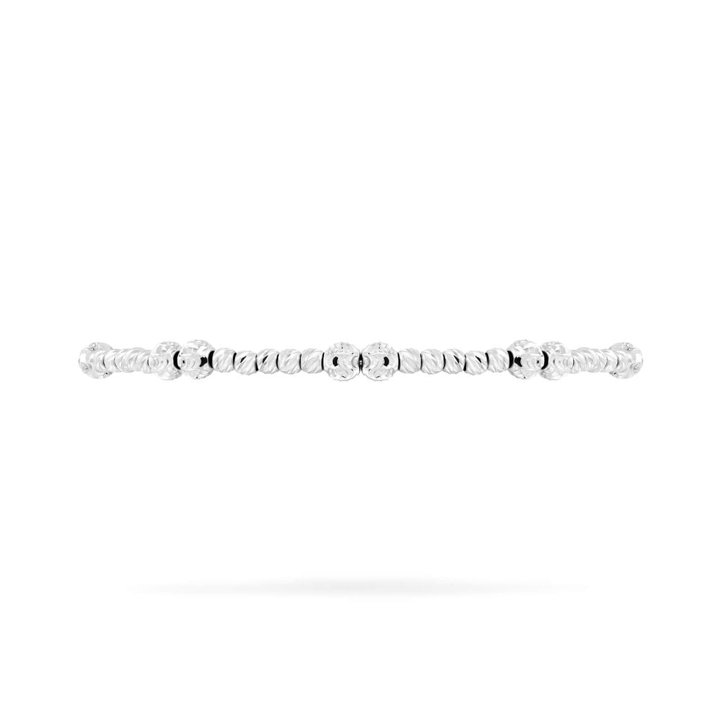 Lắc tay vàng trắng 18K DOJI AFBM910224D2KK1 