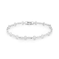 Lắc tay vàng trắng 18K DOJI AFBM910230D2KK1