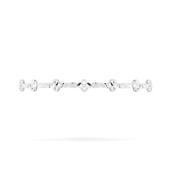 Lắc tay vàng trắng 18K DOJI AFBM910230D2KK1