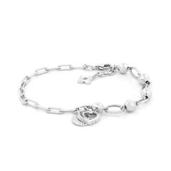 Lắc tay vàng trắng 18K DOJI AFBM910234D2KK1