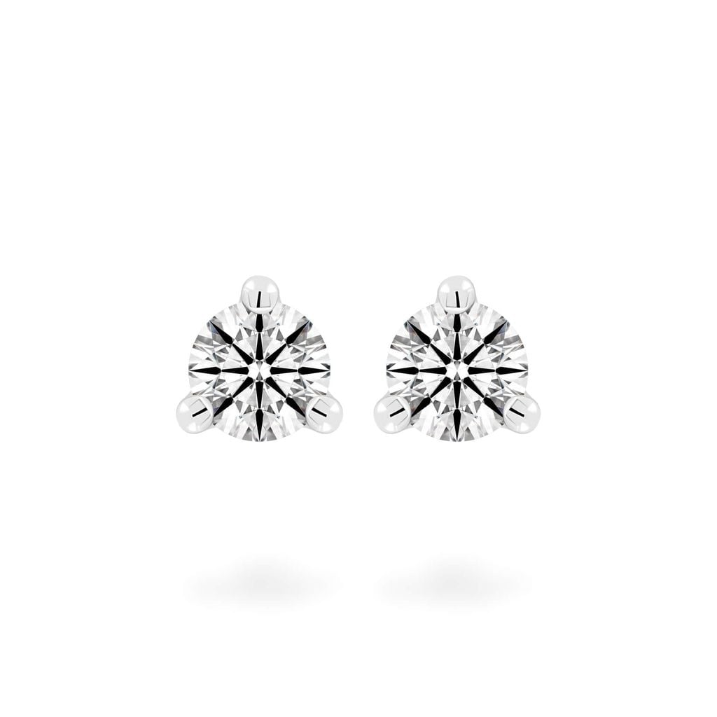 Hoa tai vàng trắng 14K gắn kim cương DOJI AFEB000003F2HA1 