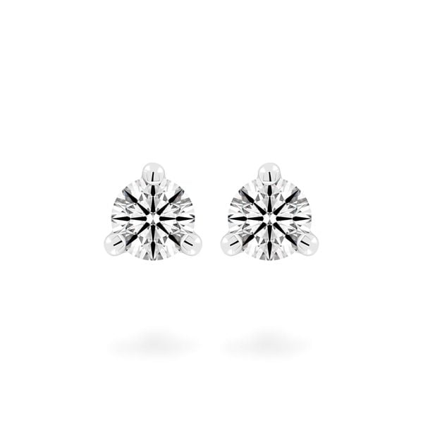 Hoa tai vàng trắng 14K gắn kim cương DOJI AFEB000003F2HA1