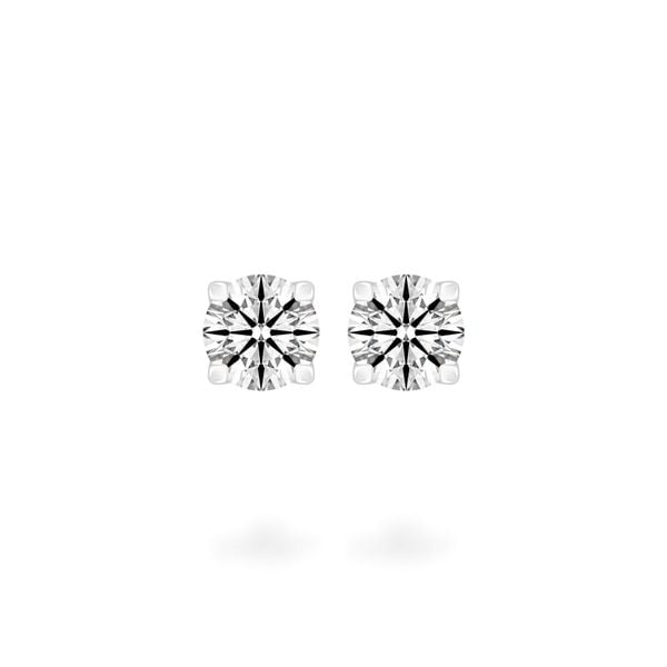 Hoa tai vàng trắng 14K gắn kim cương DOJI AFEB000006F2HA1