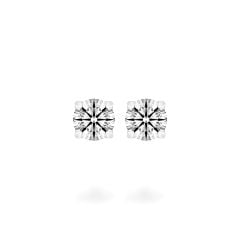 Hoa tai vàng trắng 14K gắn kim cương DOJI AFEB000006F2HA1