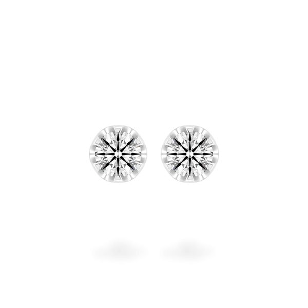 Hoa tai vàng trắng 14K gắn kim cương DOJI AFEB002169F2HA1