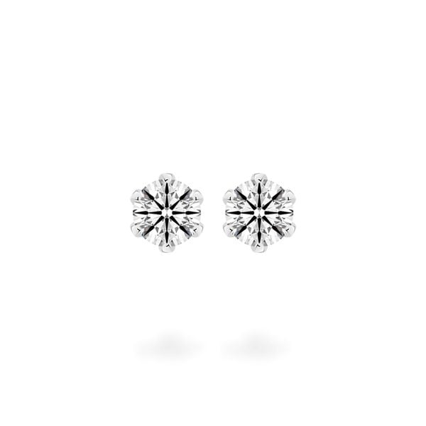 Hoa tai vàng trắng 14K gắn kim cương DOJI AFEB002170F2HA1