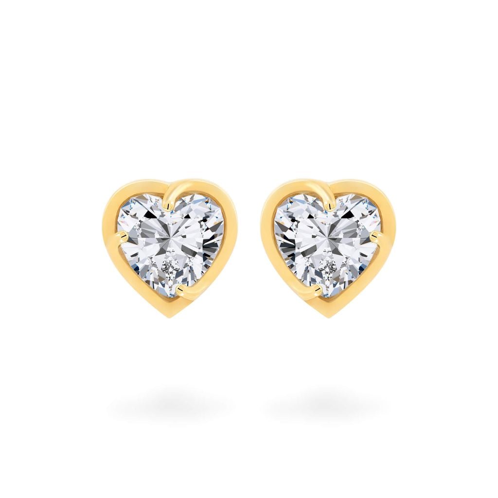 Hoa tai vàng vàng 18K gắn đá CZ DOJI AFEM200530D1CZ1 