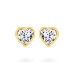 Hoa tai vàng vàng 18K gắn đá CZ DOJI AFEM200530D1CZ1