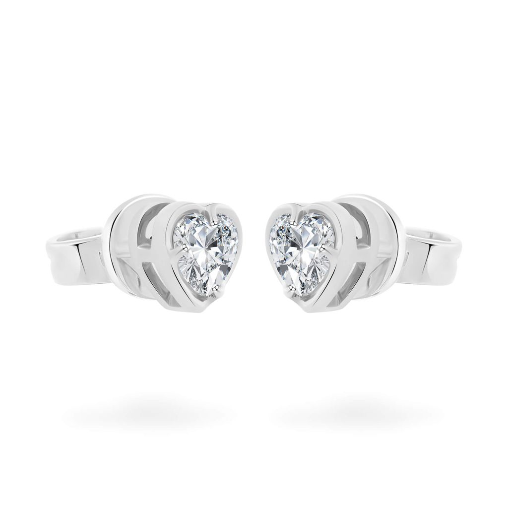 Hoa tai vàng trắng 18K gắn đá CZ DOJI AFEM200530D2CZ1 