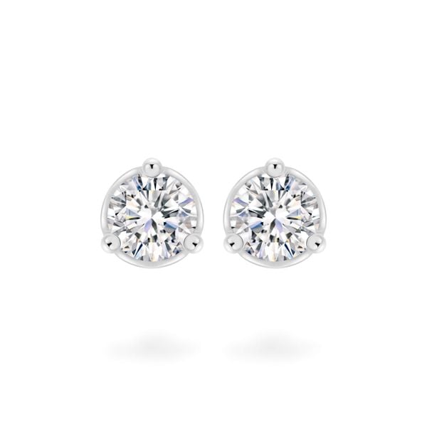 Hoa tai vàng trắng 18K gắn đá CZ DOJI AFEM200531D2CZ1
