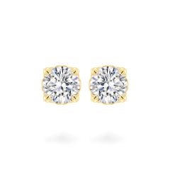 Hoa tai vàng vàng 18K gắn đá CZ DOJI AFEM200532D1CZ1