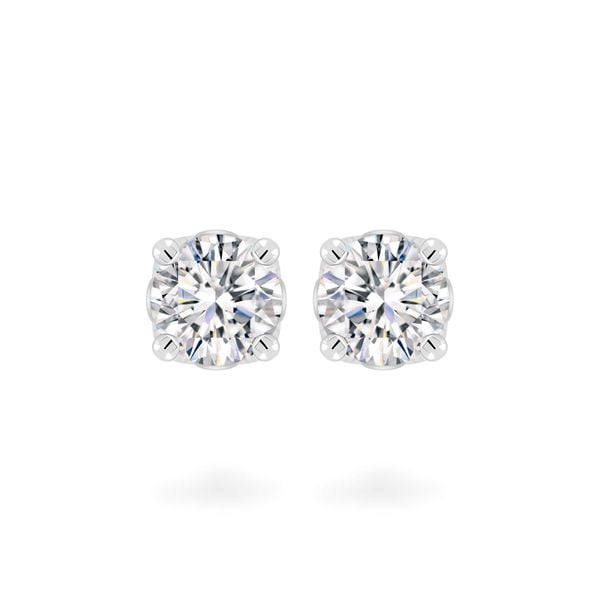 Hoa tai vàng trắng 18K gắn đá CZ DOJI AFEM200532D2CZ1