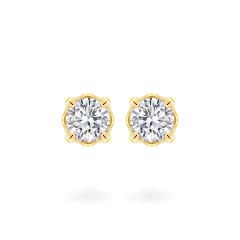 Hoa tai vàng vàng 18K gắn đá CZ DOJI AFEM200534D1CZ1