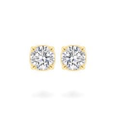 Hoa tai vàng vàng 18K gắn đá CZ DOJI AFEM200535D1CZ1