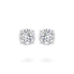 Hoa tai vàng trắng 18K gắn đá CZ DOJI AFEM200535D2CZ1