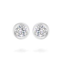 Hoa tai vàng trắng 18K gắn đá CZ DOJI AFEM300120D2CZ1