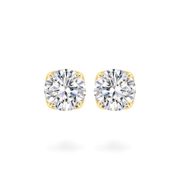 Hoa tai vàng vàng 18K gắn đá CZ DOJI AFEM300427D1CZ1