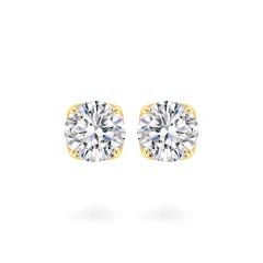 Hoa tai vàng vàng 18K gắn đá CZ DOJI AFEM300427D1CZ1