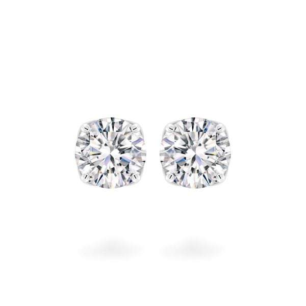 Hoa tai vàng trắng 18K gắn đá CZ DOJI AFEM300427D2CZ1