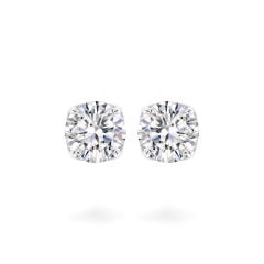 Hoa tai vàng trắng 18K gắn đá CZ DOJI AFEM300427D2CZ1