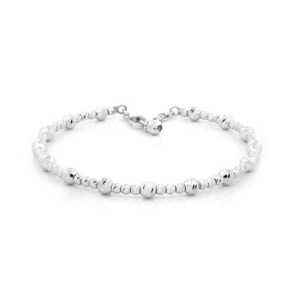 Vòng tay vàng trắng 18K DOJI AFGM910235D2KK1