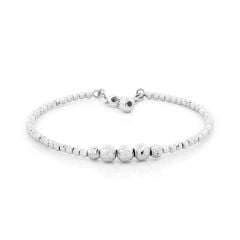 Vòng tay vàng trắng 18K DOJI AFGM910236D2KK1