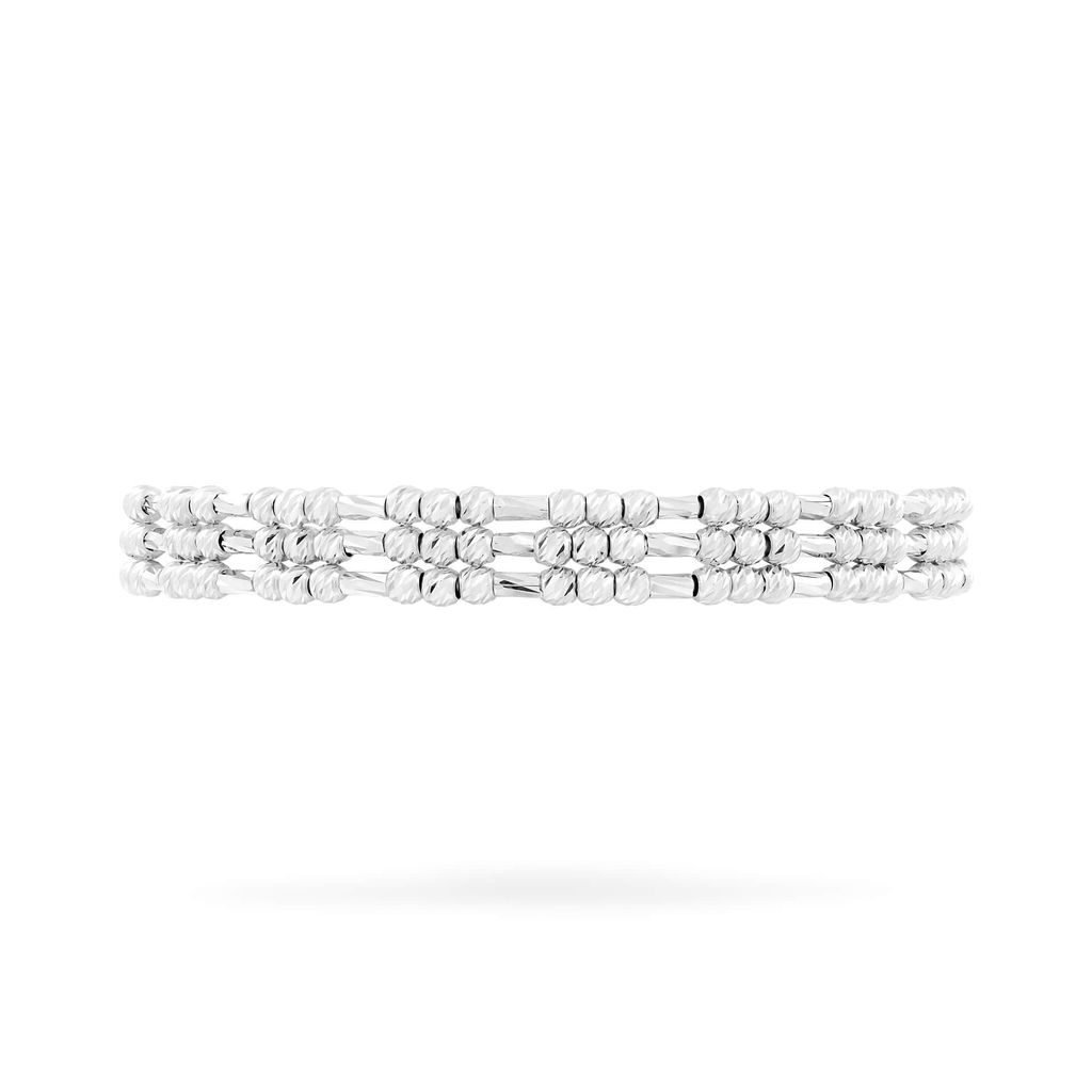 Vòng tay vàng trắng 18K DOJI AFGM910237D2KK1 