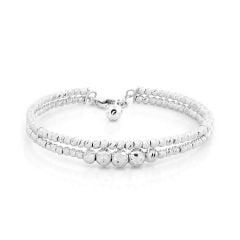 Vòng tay vàng trắng 18K DOJI AFGM910238D2KK1