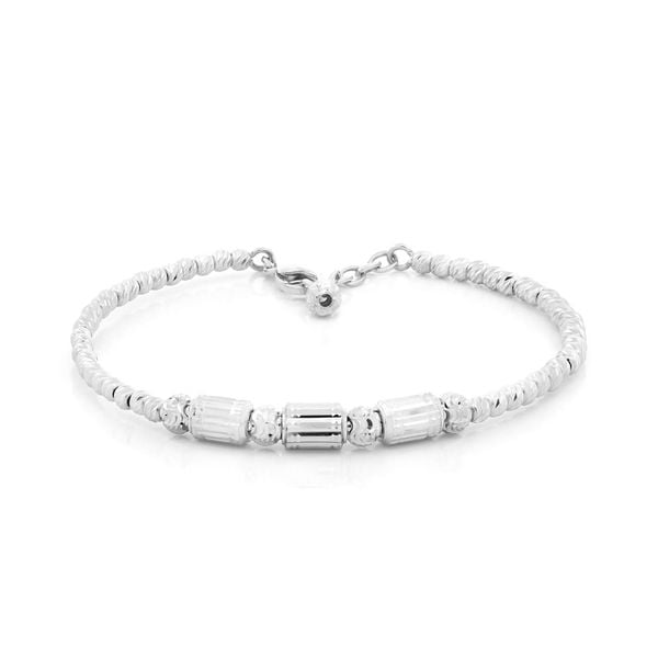 Vòng tay vàng trắng 18K DOJI AFGM910242D2KK1