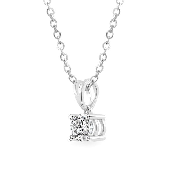 Mặt dây vàng trắng 14K gắn kim cương DOJI AFPB100103F2HA1