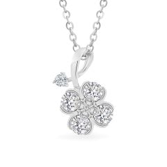 Mặt dây vàng trắng 14K gắn kim cương DOJI AFPB902102F2HM1