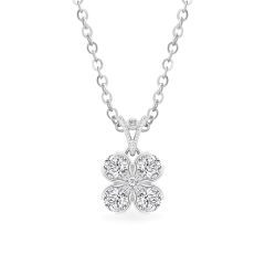 Mặt dây vàng trắng 14K gắn kim cương DOJI AFPB902103F2HM1