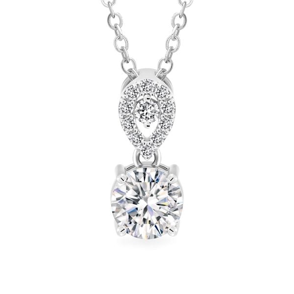 Mặt dây vàng trắng 14K gắn đá CZ DOJI AFPJ900499F2CZ1