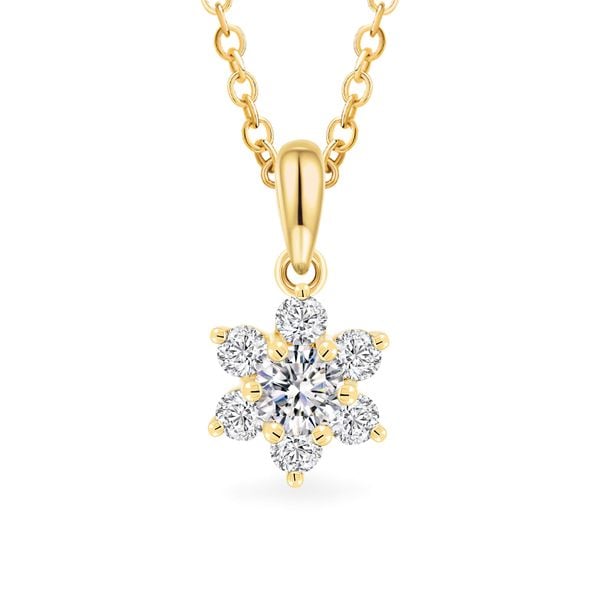 Mặt dây vàng vàng 14K gắn đá CZ DOJI AFPJ000546F1CZ1