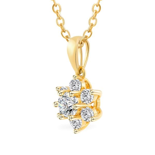Mặt dây vàng vàng 14K gắn đá CZ DOJI AFPJ000546F1CZ1