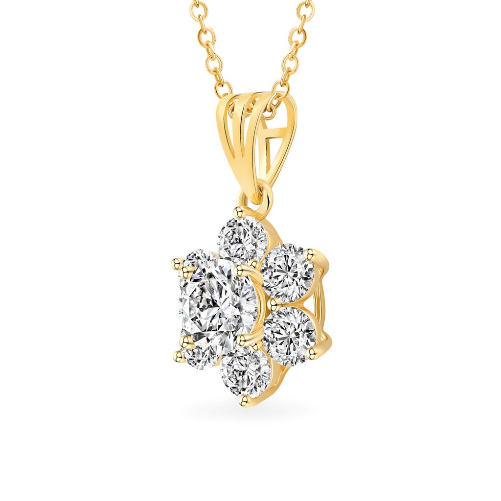 Mặt dây vàng vàng 14K gắn đá CZ DOJI AFPK000044F1CZ1 