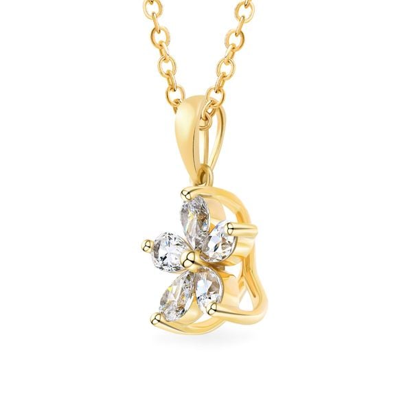 Mặt dây vàng vàng 14K gắn đá CZ DOJI AFPK000744F1CZ1