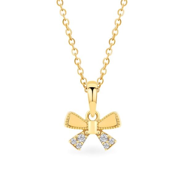 Mặt dây vàng vàng 14K gắn đá CZ DOJI AFPK000746F1CZ1