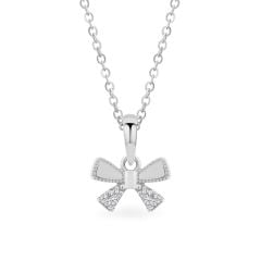 Mặt dây vàng trắng 14K gắn đá CZ DOJI AFPK000746F2CZ1