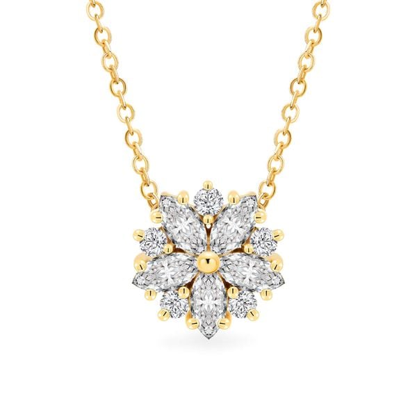 Mặt dây vàng vàng 14K gắn đá CZ DOJI AFPK000747F1CZ1