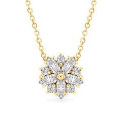 Mặt dây vàng vàng 14K gắn đá CZ DOJI AFPK000747F1CZ1