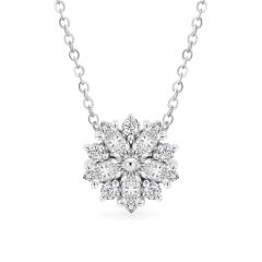 Mặt dây vàng trắng 14K gắn đá CZ DOJI AFPK000747F2CZ1