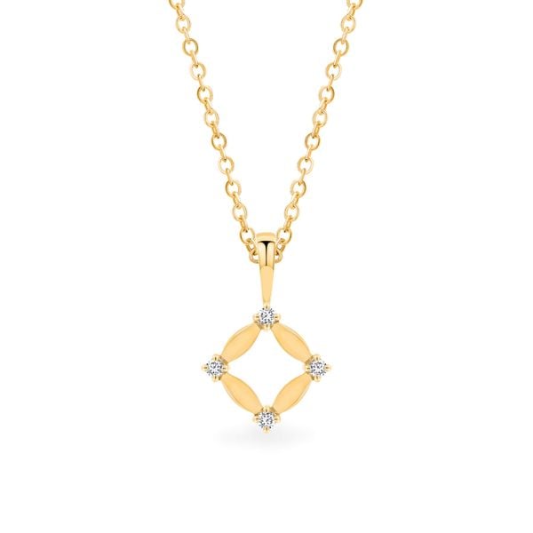 Mặt dây vàng vàng 14K gắn đá CZ DOJI AFPK000748F1CZ1