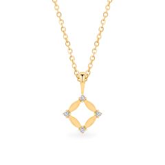 Mặt dây vàng vàng 14K gắn đá CZ DOJI AFPK000748F1CZ1