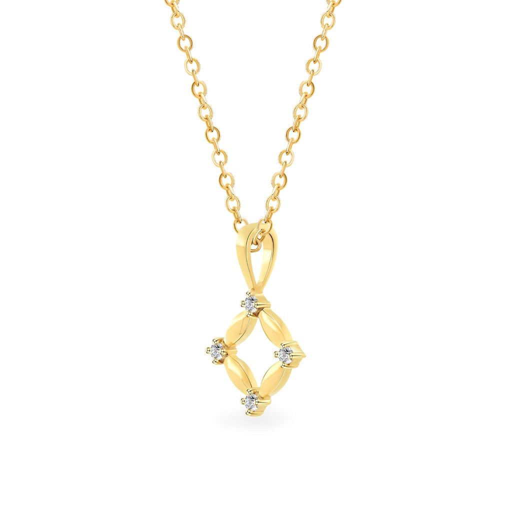 Mặt dây vàng vàng 14K gắn đá CZ DOJI AFPK000748F1CZ1 